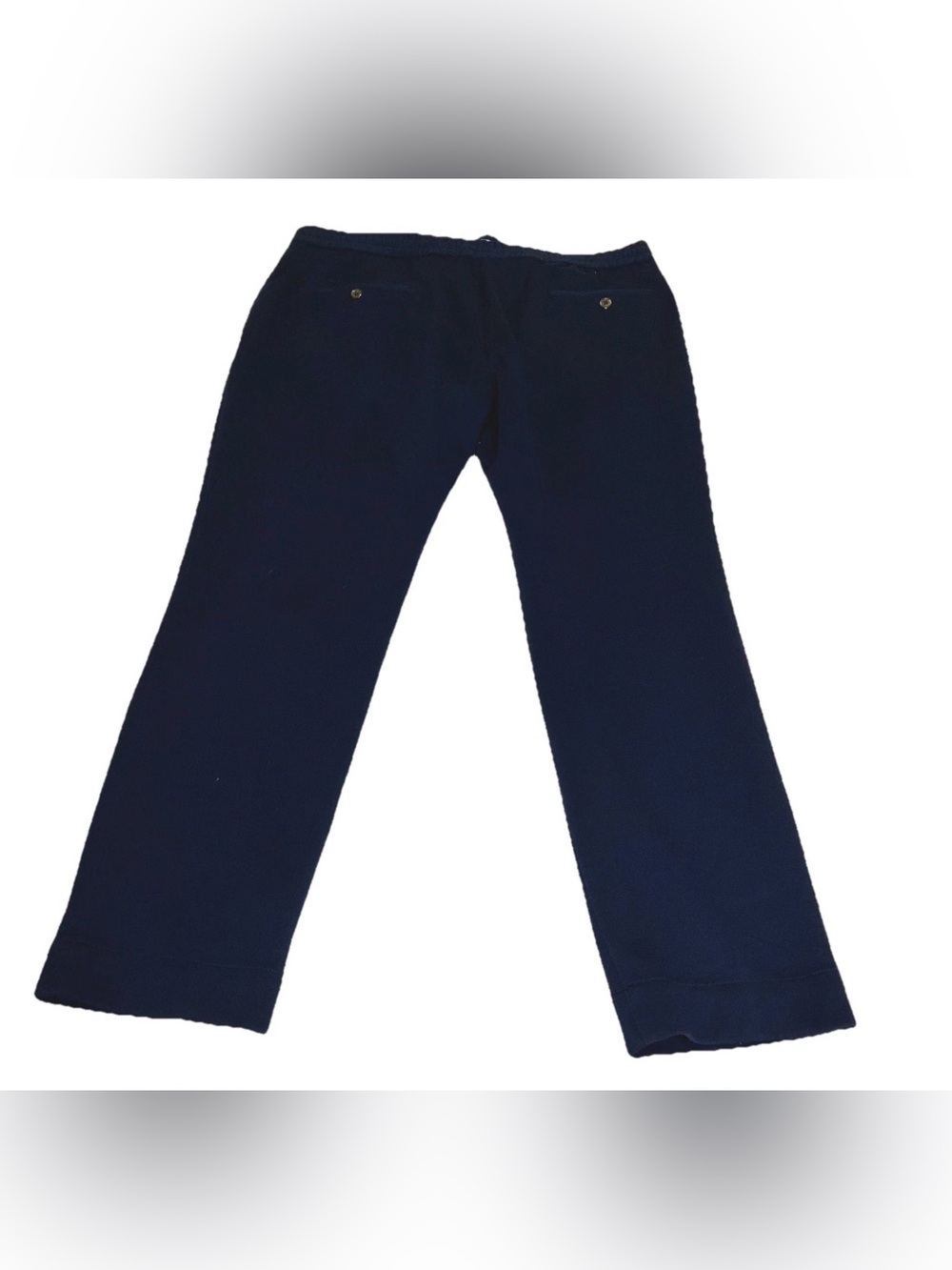 Vintage Polo Ralph Lauren Men's Navy Blue Cotton Fleece Sweatpants 40x30